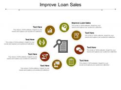 Improve loan sales ppt powerpoint presentation pictures master slide cpb