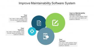Improve maintainability software system ppt powerpoint presentation outline deck cpb