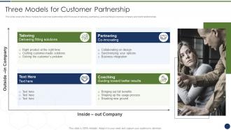 Improve management complex business partners three models customer partnership