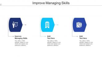 Improve Managing Skills Ppt Powerpoint Presentation Slides Portrait Cpb