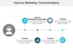 Improve marketing communications ppt powerpoint presentation styles infographics cpb