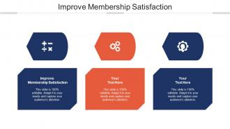 Improve Membership Satisfaction Ppt Powerpoint Presentation Inspiration Grid Cpb