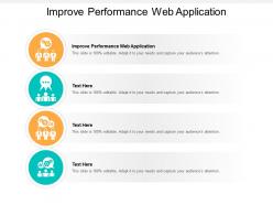 Improve performance web application ppt presentation gallery graphic tips cpb