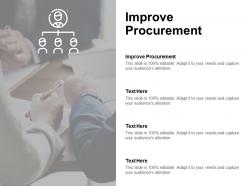 Improve procurement ppt powerpoint presentation infographic template show cpb