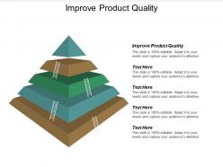 Improve product quality ppt powerpoint presentation icon template cpb