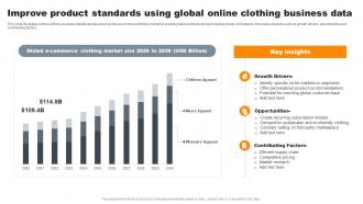 Improve Product Standards Using Global Online Clothing Business Data