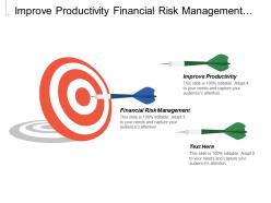 Improve productivity financial risk management budget pms improvements