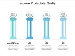Improve productivity quality ppt powerpoint presentation ideas graphics example cpb