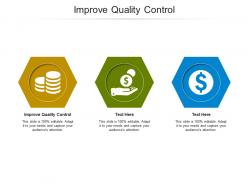 Improve quality control ppt powerpoint presentation model objects cpb