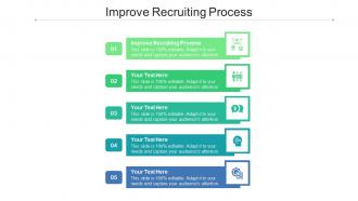 Improve recruiting process ppt powerpoint presentation outline influencers cpb
