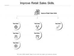 Improve retail sales skills ppt powerpoint presentation inspiration portfolio cpb