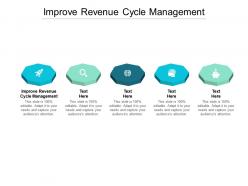 Improve revenue cycle management ppt powerpoint presentation infographics good cpb