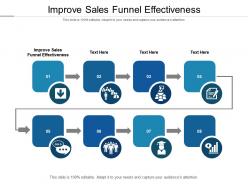 Improve sales funnel effectiveness ppt powerpoint presentation professional inspiration cpb