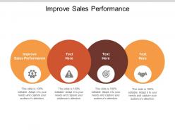 Improve sales performance ppt powerpoint presentation infographic template slide portrait cpb