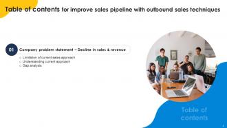 Improve Sales Pipeline With Outbound Sales Techniques Powerpoint Presentation Slides SA CD Interactive Best