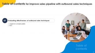 Improve Sales Pipeline With Outbound Sales Techniques Powerpoint Presentation Slides SA CD Template Unique