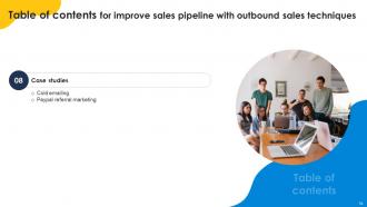 Improve Sales Pipeline With Outbound Sales Techniques Powerpoint Presentation Slides SA CD Ideas Unique