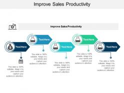 Improve sales productivity ppt powerpoint presentation slides good cpb