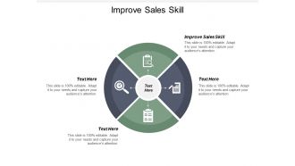 Improve sales skill ppt powerpoint presentation portfolio deck cpb