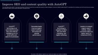 Improve Seo And Content Auto Gpt Autonomous Gpt 4 Experiment Explained ChatGPT SS