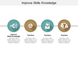 Improve skills knowledge ppt powerpoint presentation gallery show cpb