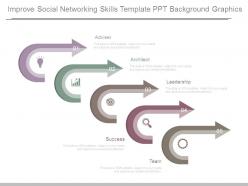 Improve social networking skills template ppt background graphics