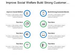 Improve social welfare build strong customer bonds galvanize employees