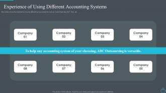 Improve the finance and accounting function experience of using different