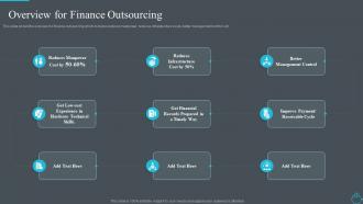 Improve the finance and accounting function overview for finance outsourcing