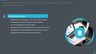 Improve the finance and accounting function with accounts outsourcing complete deck