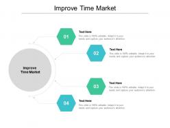 Improve time market ppt powerpoint presentation infographics deck cpb