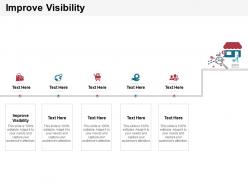 Improve visibility ppt powerpoint presentation visual aids outline cpb