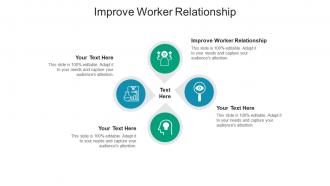 Improve worker relationship ppt powerpoint presentation file brochure cpb
