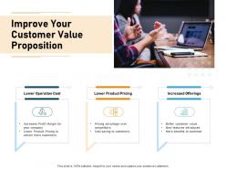 Improve your customer value proposition product ppt powerpoint presentation graphics download