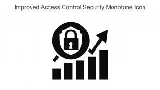 Improved Access Control Security Monotone Icon In Powerpoint Pptx Png And Editable Eps Format