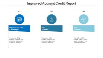 Improved account credit report ppt powerpoint presentation infographics demonstration cpb