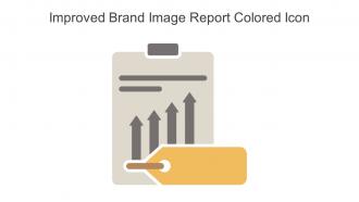 Improved Brand Image Report Colored Icon In Powerpoint Pptx Png And Editable Eps Format