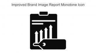 Improved Brand Image Report Monotone Icon In Powerpoint Pptx Png And Editable Eps Format