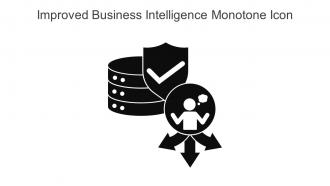 Improved Business Intelligence Monotone Icon In Powerpoint Pptx Png And Editable Eps Format