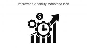 Improved Capability Monotone Icon In Powerpoint Pptx Png And Editable Eps Format