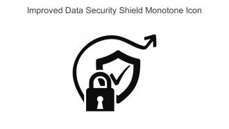 Improved Data Security Shield Monotone Icon In Powerpoint Pptx Png And Editable Eps Format