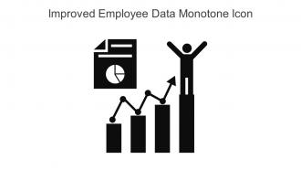 Improved Employee Data Monotone Icon In Powerpoint Pptx Png And Editable Eps Format