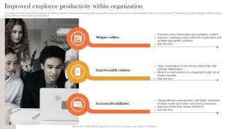 Improved Employee Productivity Internal And External Corporate Communication