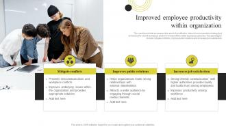 Improved Employee Productivity Within Organization Components Of Effective Corporate Communication