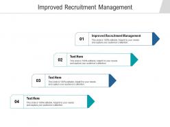 Improved recruitment management ppt powerpoint presentation pictures microsoft cpb