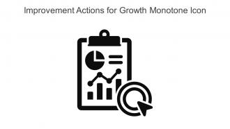 Improvement Actions For Growth Monotone Icon In Powerpoint Pptx Png And Editable Eps Format