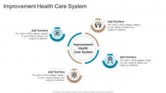 Improvement Health Care System In Powerpoint And Google Slides Cpb