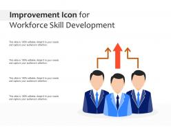 Improvement icon for workforce skill development