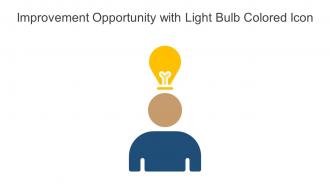 Improvement Opportunity With Light Bulb Colored Icon In Powerpoint Pptx Png And Editable Eps Format