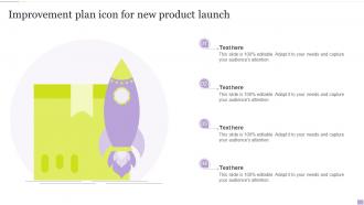 Improvement Plan Icon For New Product Launch